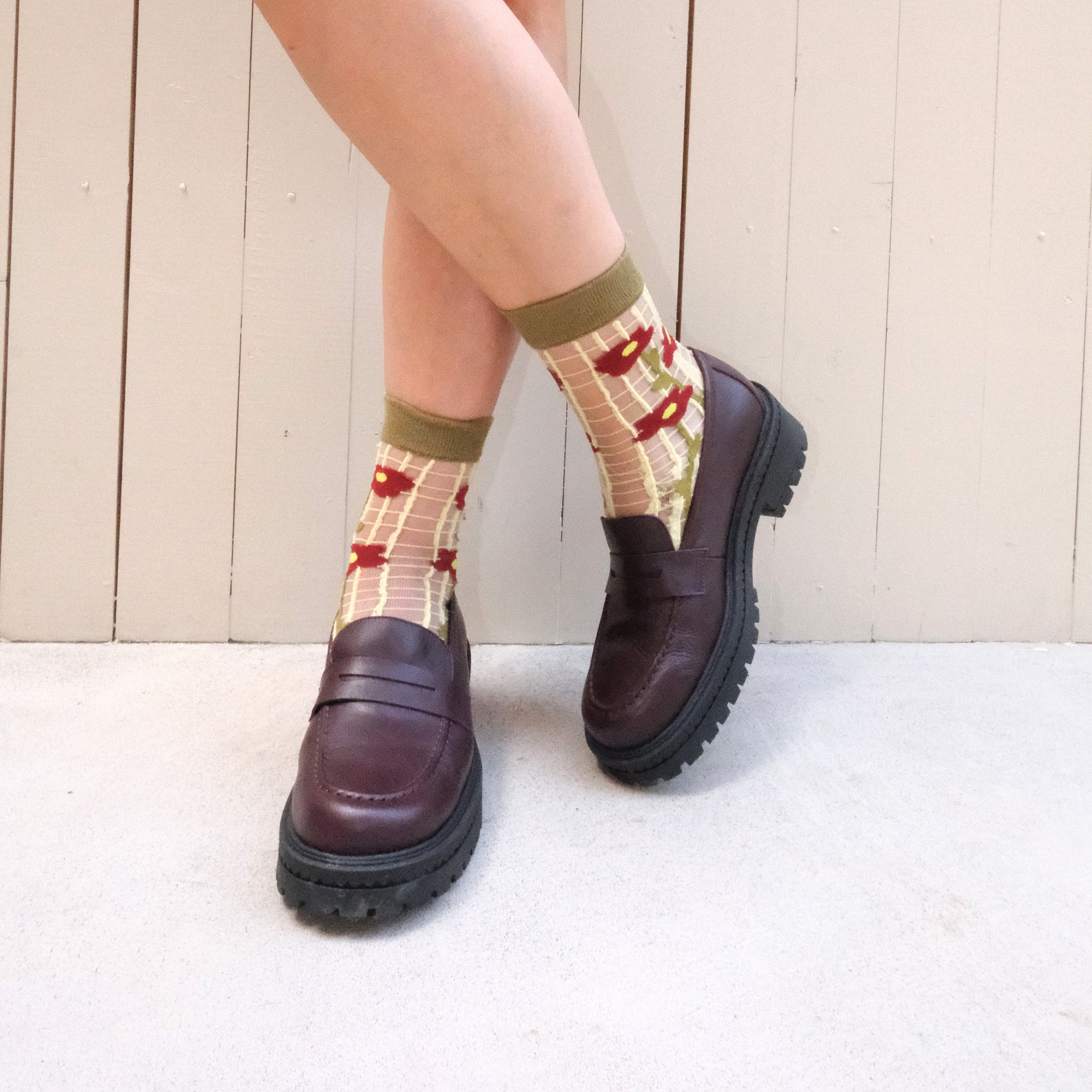Women's Oxblood Leather Loafer | KAMI Shoes