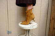 The Party Favor Heeled Bootie Tan Suede