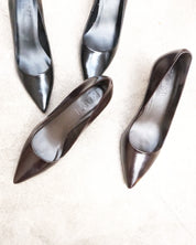 The No Regrets Brown Leather Pump