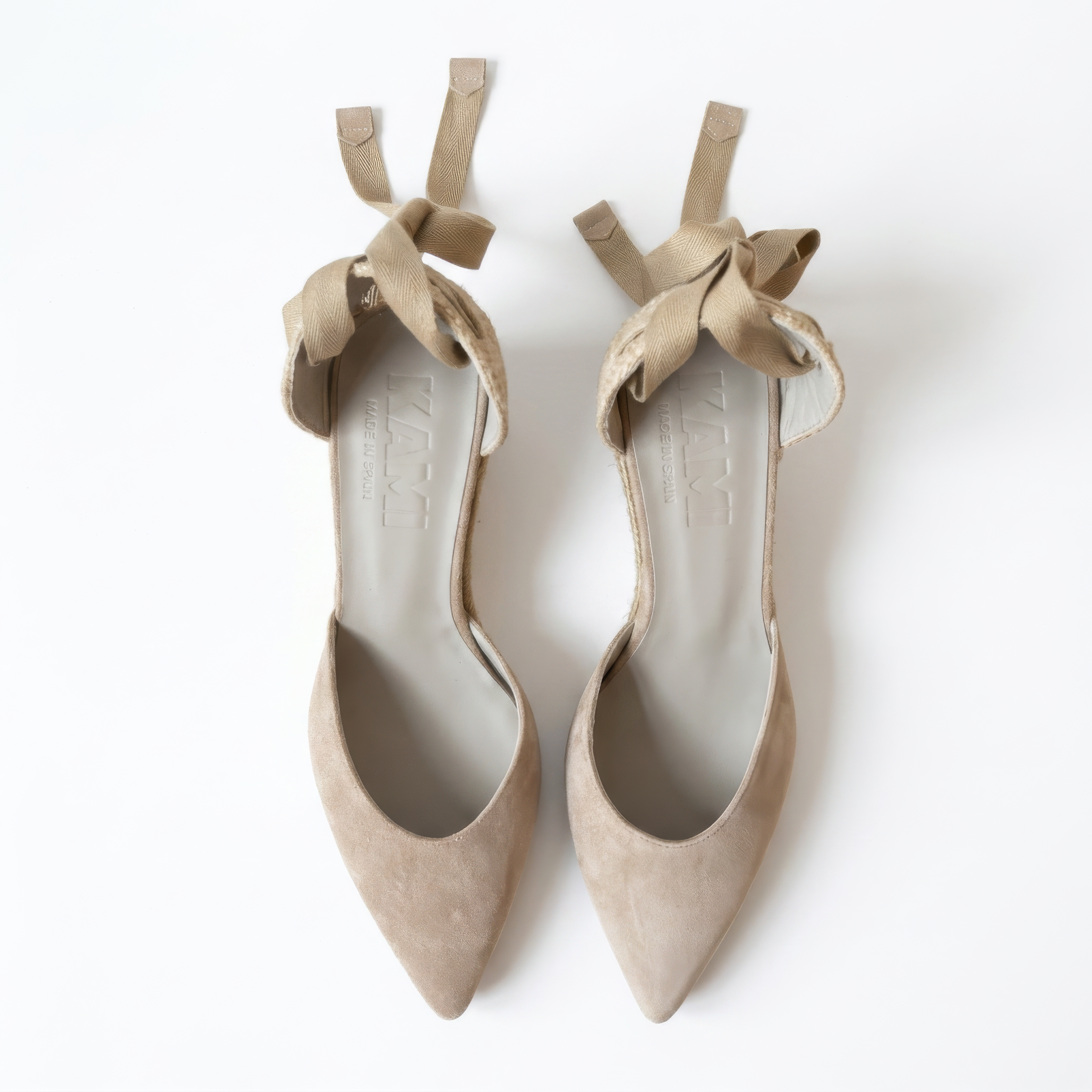 The Euro Summer Stone Suede Espadrille Wedge