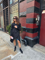 The Nines Black Leather Slingback