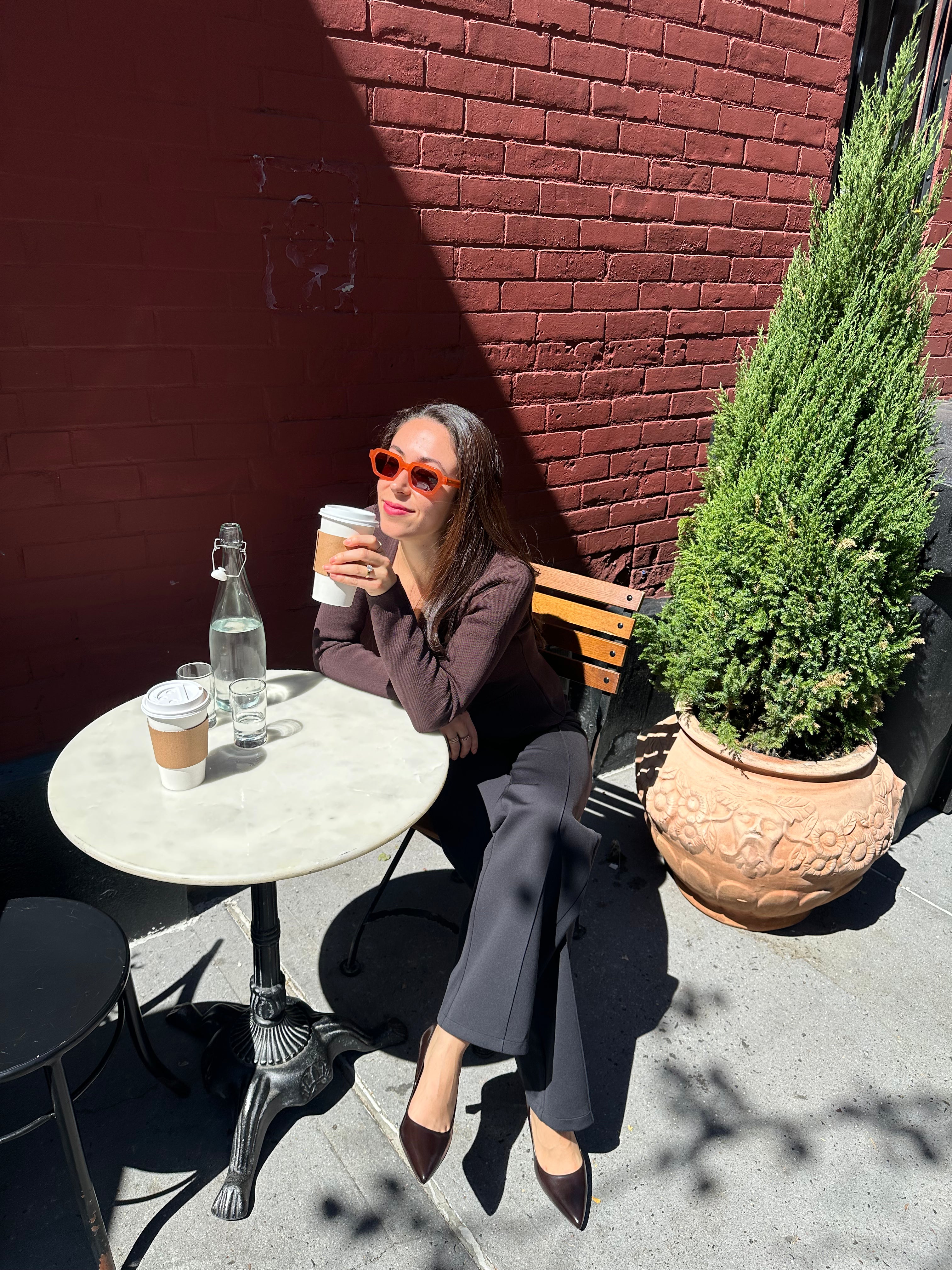 The No Regrets Brown Leather Pump