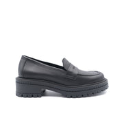 The Martini Black Leather Loafer