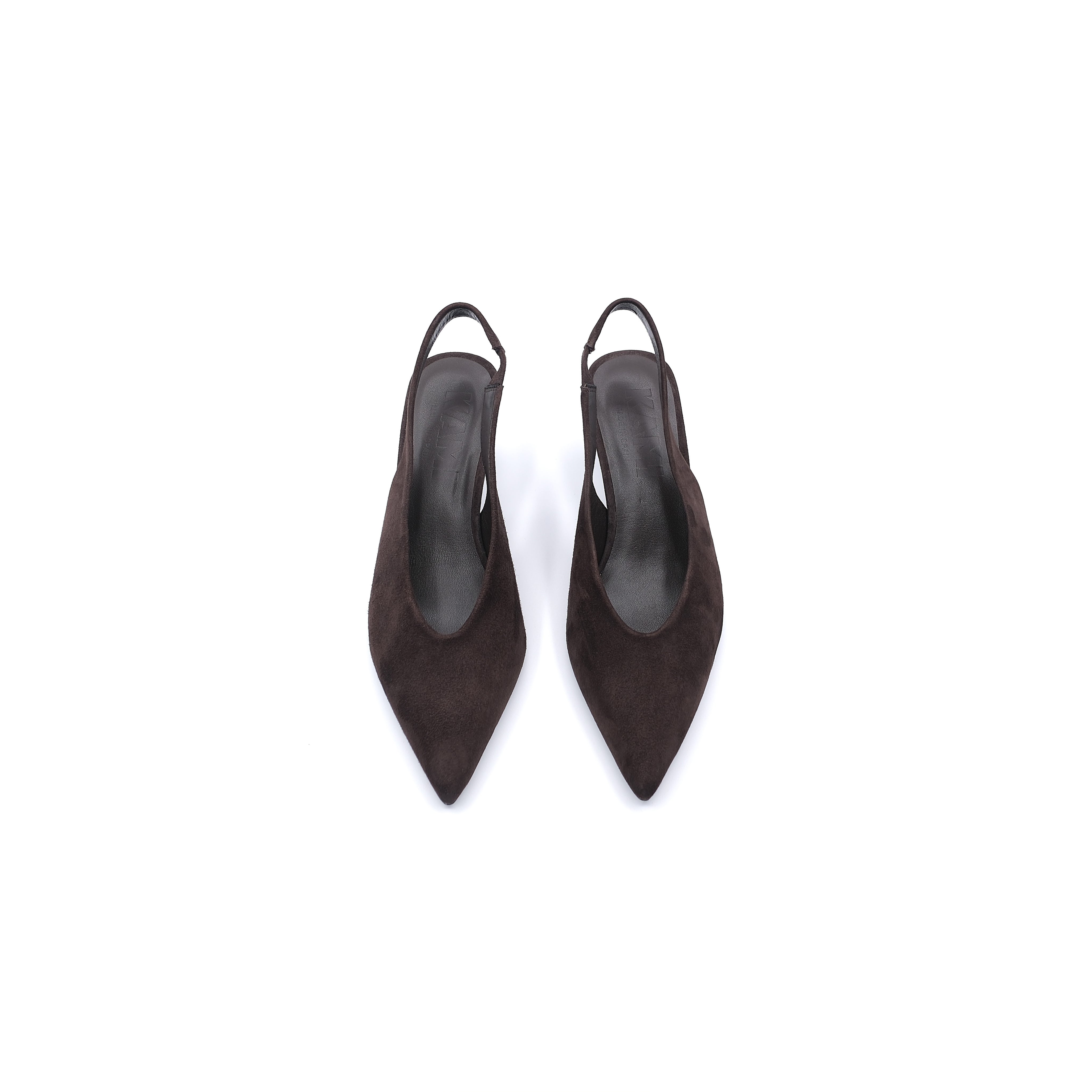 The Nines Brown Suede Slingback