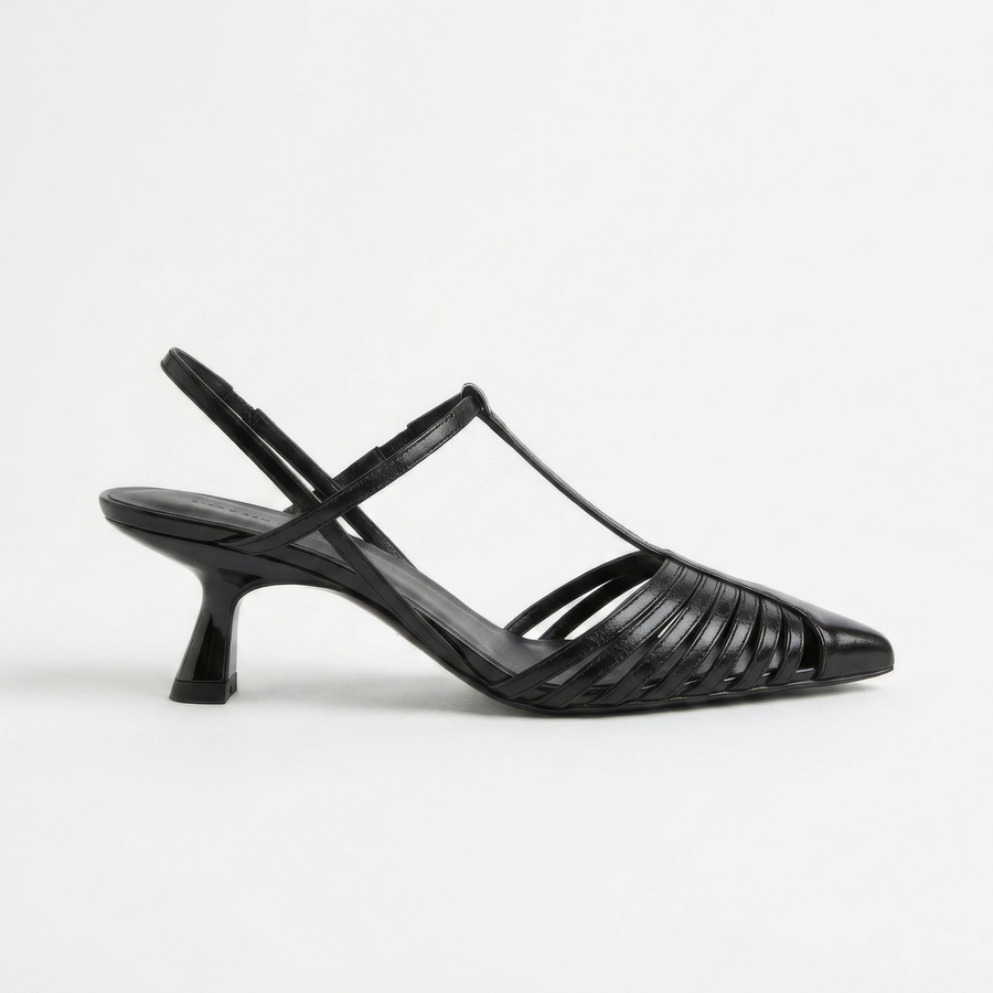 The RSVP Black Strappy Heel Sandal