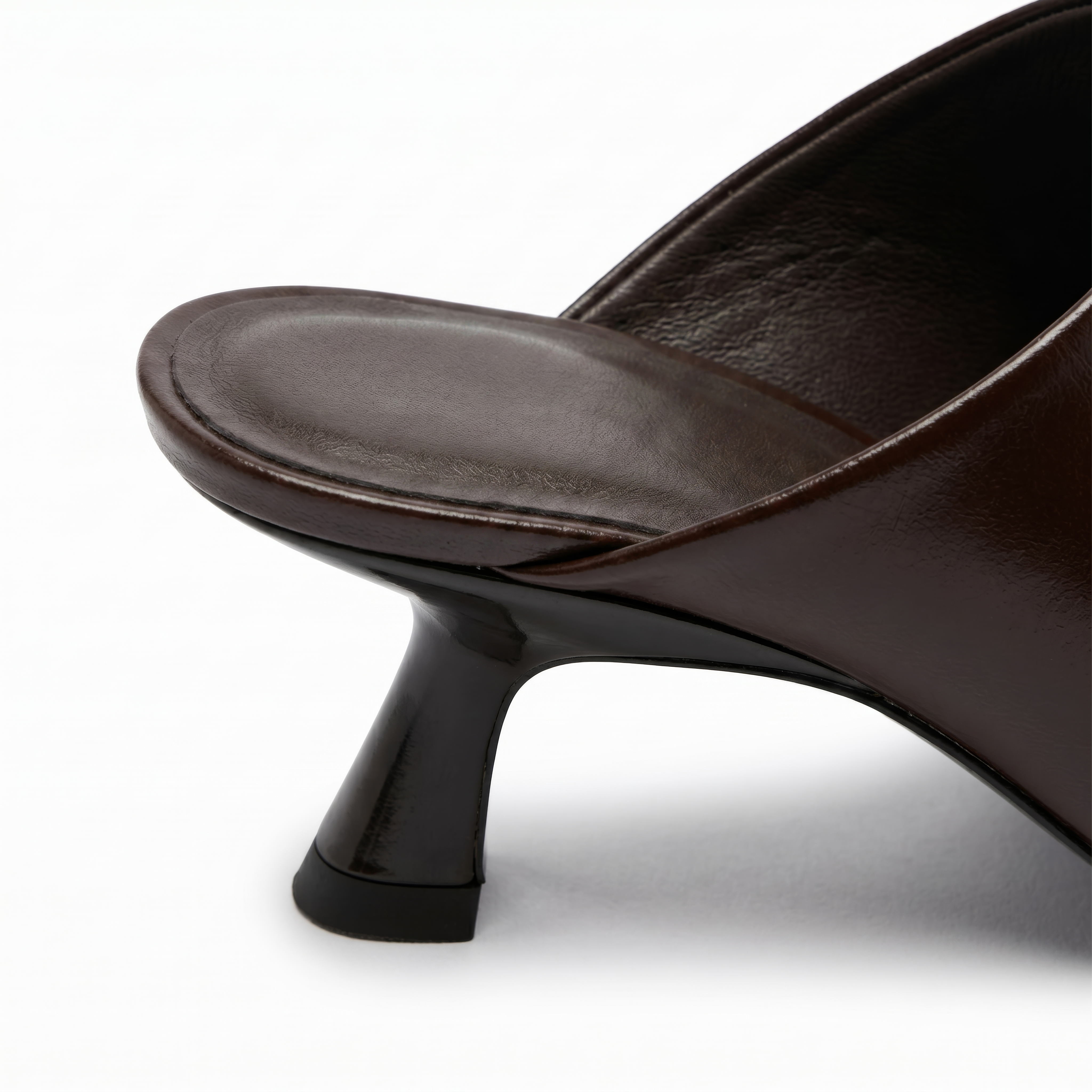 The Favorite Chocolate Brown Leather Mule